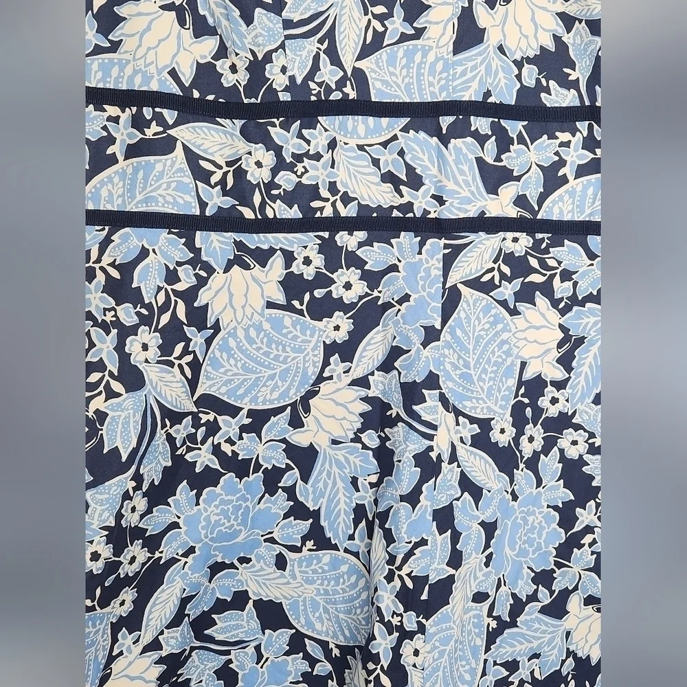 CROFT & BARROW women's dress size 16 Strech Blue Floral NWT - Picture 4 of 7